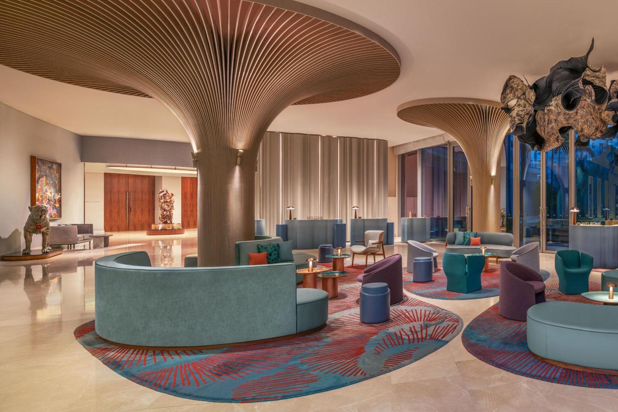 W Singapore - Sentosa Cove מראה חיצוני תמונה The lobby of the hotel